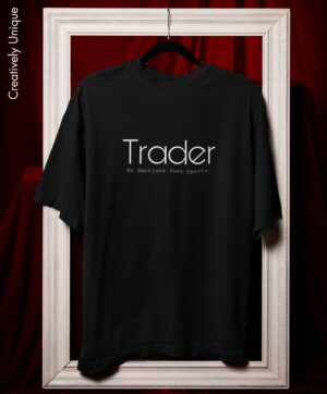 Trader (Just Charts) – 240 GSM Pure 100% Cotton Oversized Fit